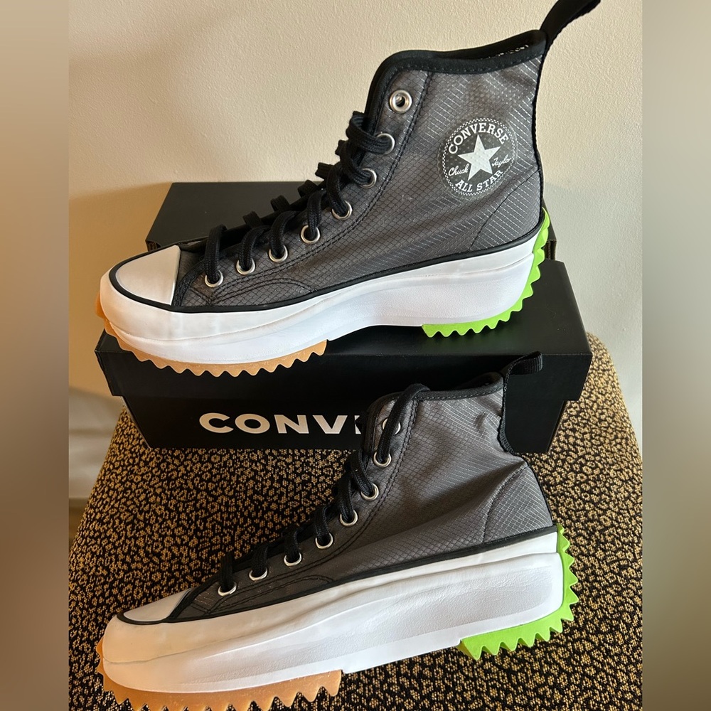 Converse Run Star Hike Concrete Black Women 10